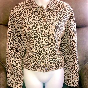 ANIMAL PRINT JEAN JACKET